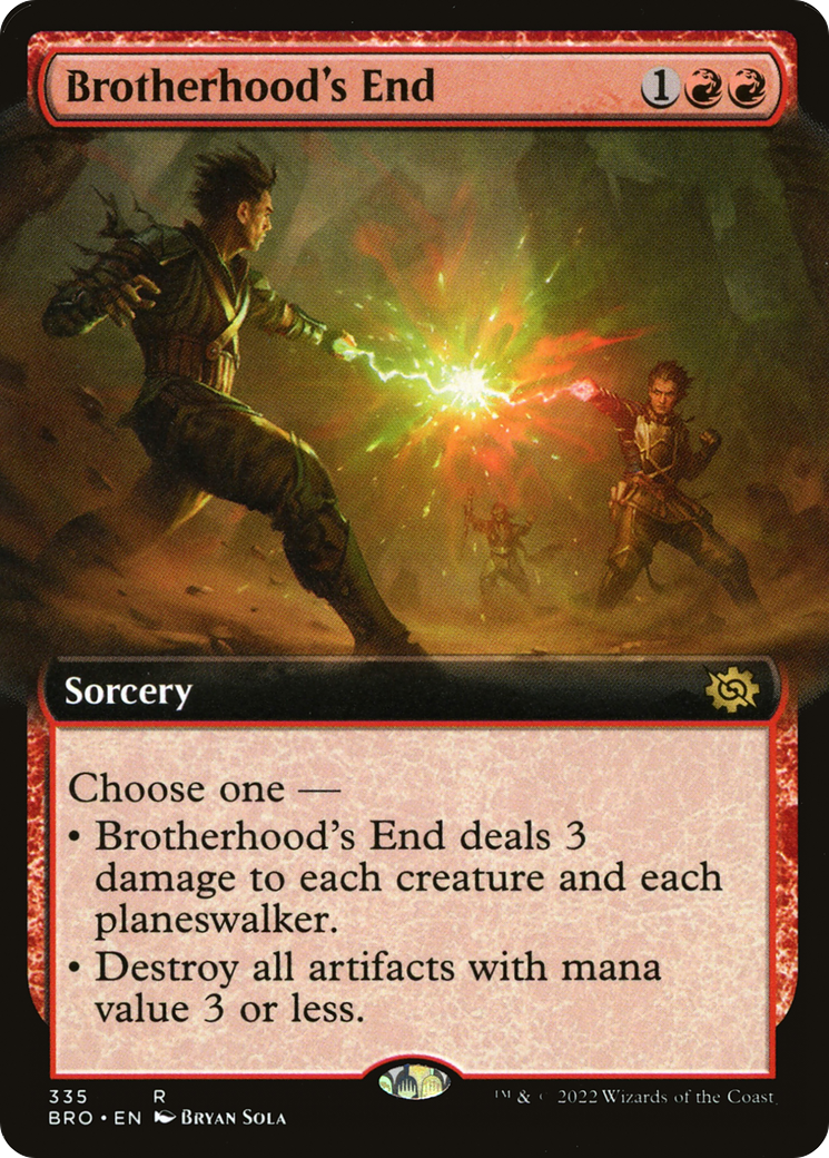 Brotherhood's End (Extended Art) (BRO-335)  Foil - The Brothers' War: (Extended Art)