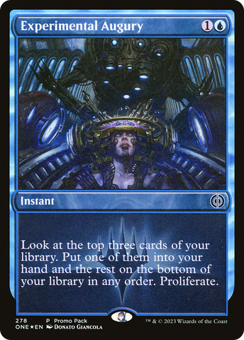 Experimental Augury (PPONE-278)  Foil - Phyrexia: All Will Be One