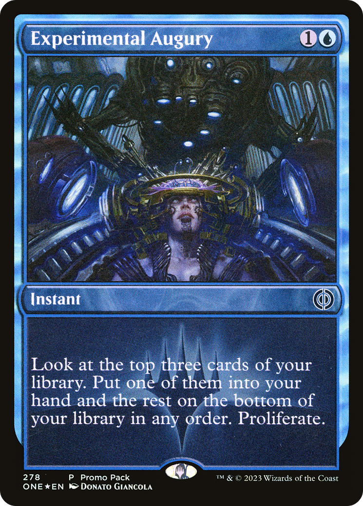 Experimental Augury (PPONE-278)  Foil - Phyrexia: All Will Be One