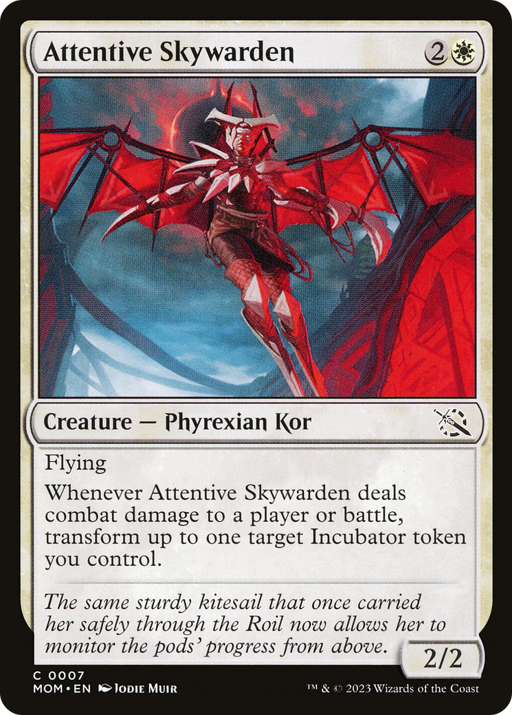 Attentive Skywarden (MOM-007)  Foil - March of the Machine