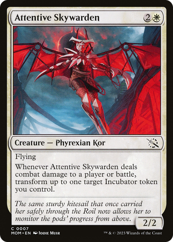 Attentive Skywarden (MOM-007)  Foil - March of the Machine