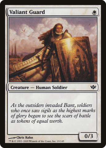 Valiant Guard (CON-019)  Foil - Conflux
