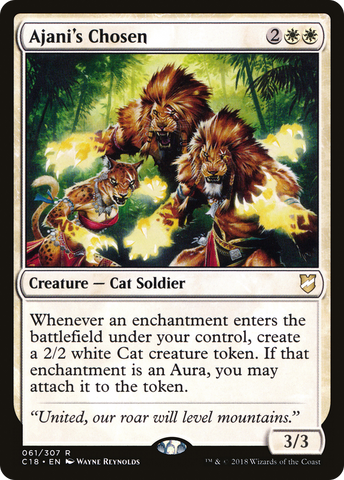 Ajani's Chosen (C18-061)  - Commander 2018