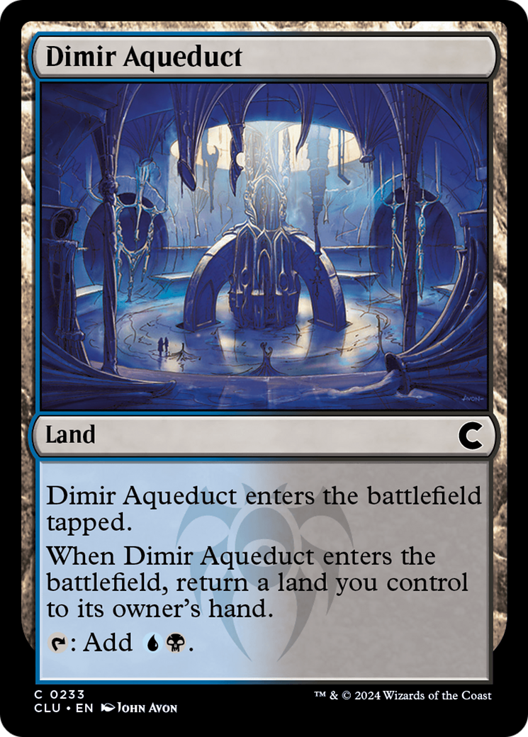 Dimir Aqueduct (CLU-233)  - Ravnica: Clue Edition