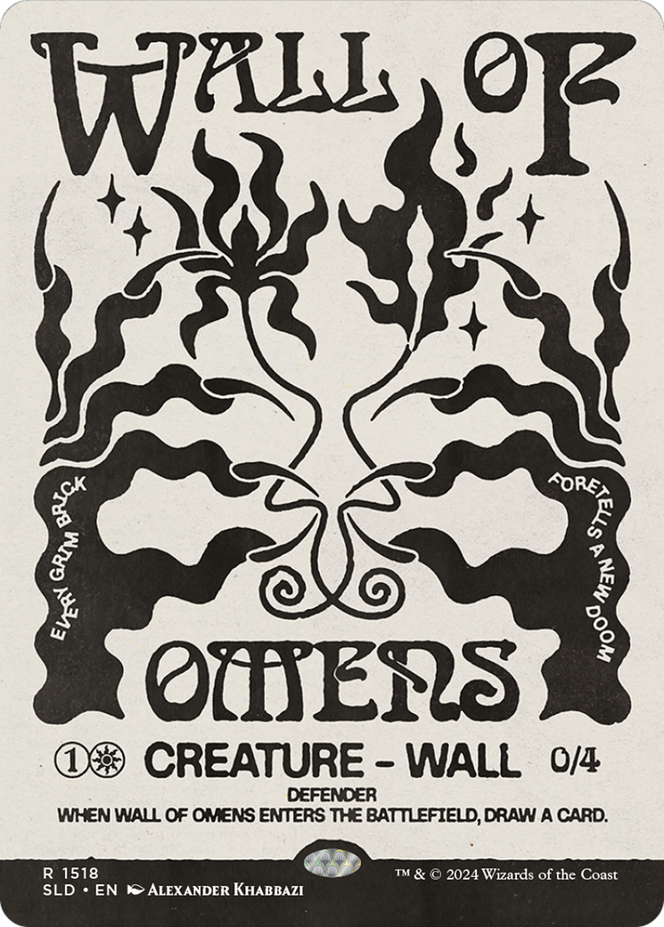 Wall of Omens (SLD-1518)  - Secret Lair Drop: (Showcase) (Borderless)