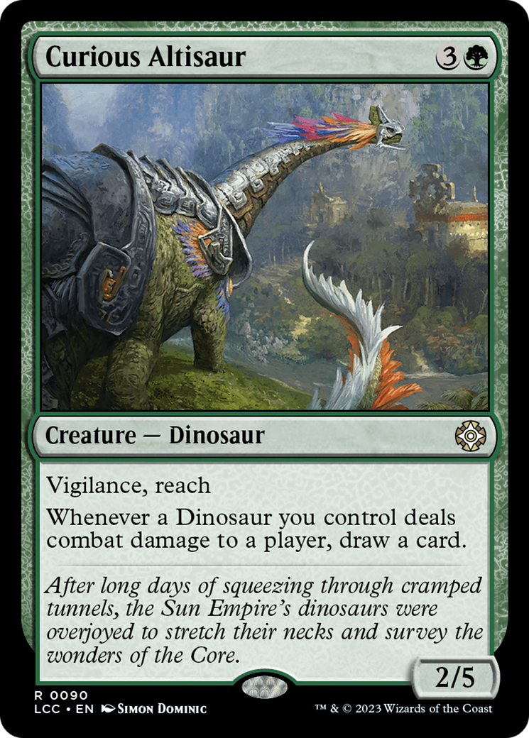 Curious Altisaur (LCC-090)  - The Lost Caverns of Ixalan Commander