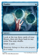 Ponder (White Border) (MB2-034)  - Mystery Booster 2