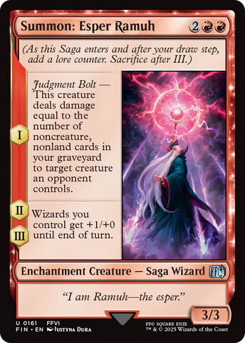 Summon: Esper Ramuh (FIN-161)  - FINAL FANTASY: (enchantment)