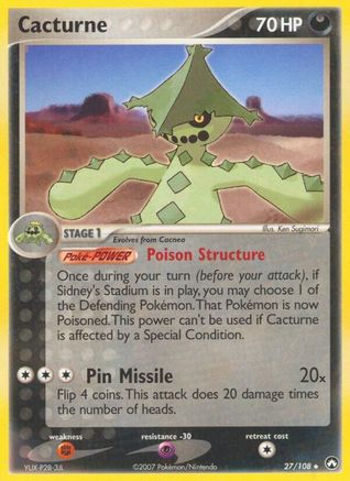 Cacturne 027  Power Keepers - Uncommon