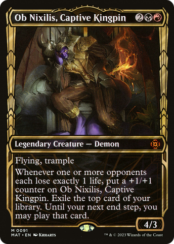Ob Nixilis, Captive Kingpin (Showcase) (MAT-091)  - March of the Machine: The Aftermath: (Showcase)