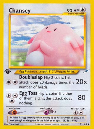Chansey 031/105  - Unlimited Neo Destiny - Uncommon