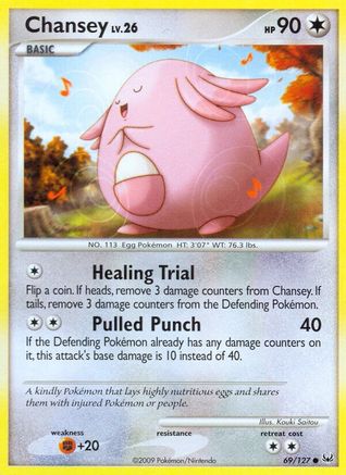 Chansey 069  - Reverse Holofoil Platinum - Common