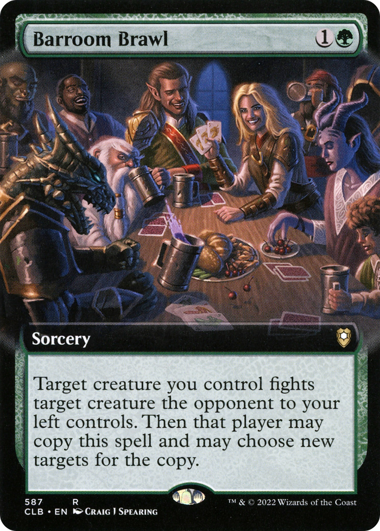 Barroom Brawl (Extended Art) (CLB-587) - Commander Legends: Battle for Baldur's Gate: (Extended Art) Foil