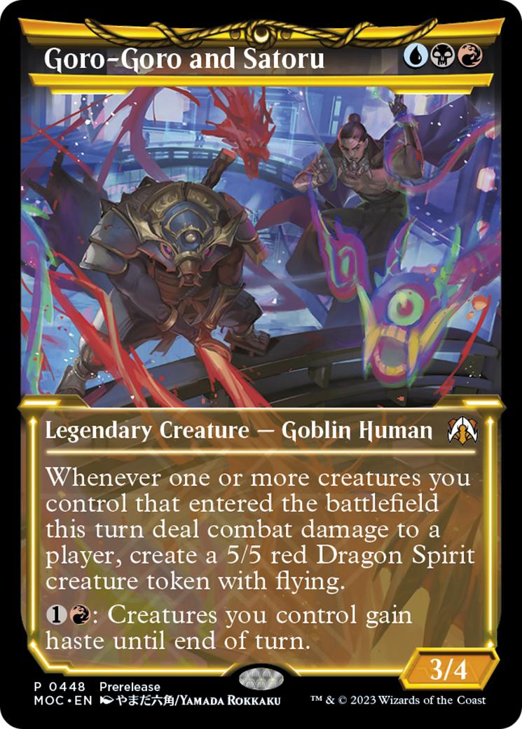 Goro-Goro and Satoru (Showcase) (PRE-448)  - March of the Machine Commander: (Showcase)