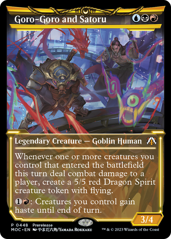 Goro-Goro and Satoru (Showcase) (PRE-448)  - March of the Machine Commander: (Showcase)