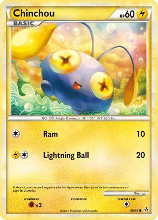 Chinchou 048  - Reverse Holofoil Unleashed - Common