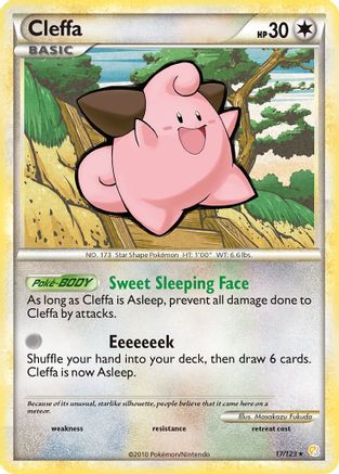 Cleffa 017  HeartGold SoulSilver - Rare