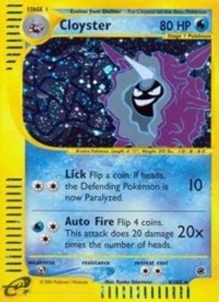 Cloyster (8) 008  - Holofoil Expedition - Holo Rare
