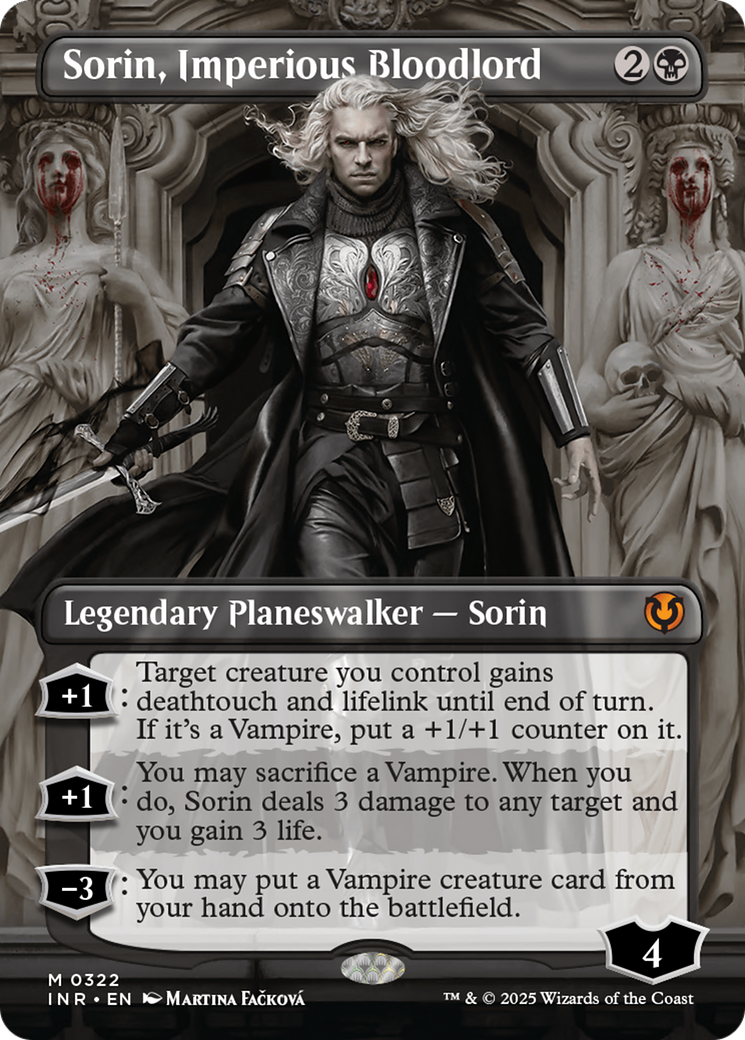 Sorin, Imperious Bloodlord (Borderless) (INR-322)  Foil - Innistrad Remastered