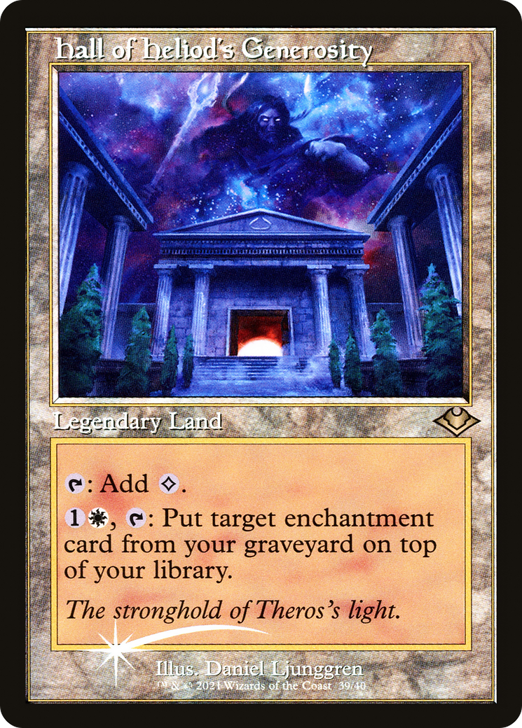 Hall of Heliod's Generosity (Retro Frame) (MH1-039)  Foil - Modern Horizons 1 Timeshifts