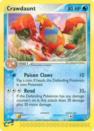 Crawdaunt 013/97  Dragon - Rare
