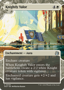 Knightly Valor (WOT-008)  - Wilds of Eldraine: Enchanting Tales: (Showcase) (Borderless)