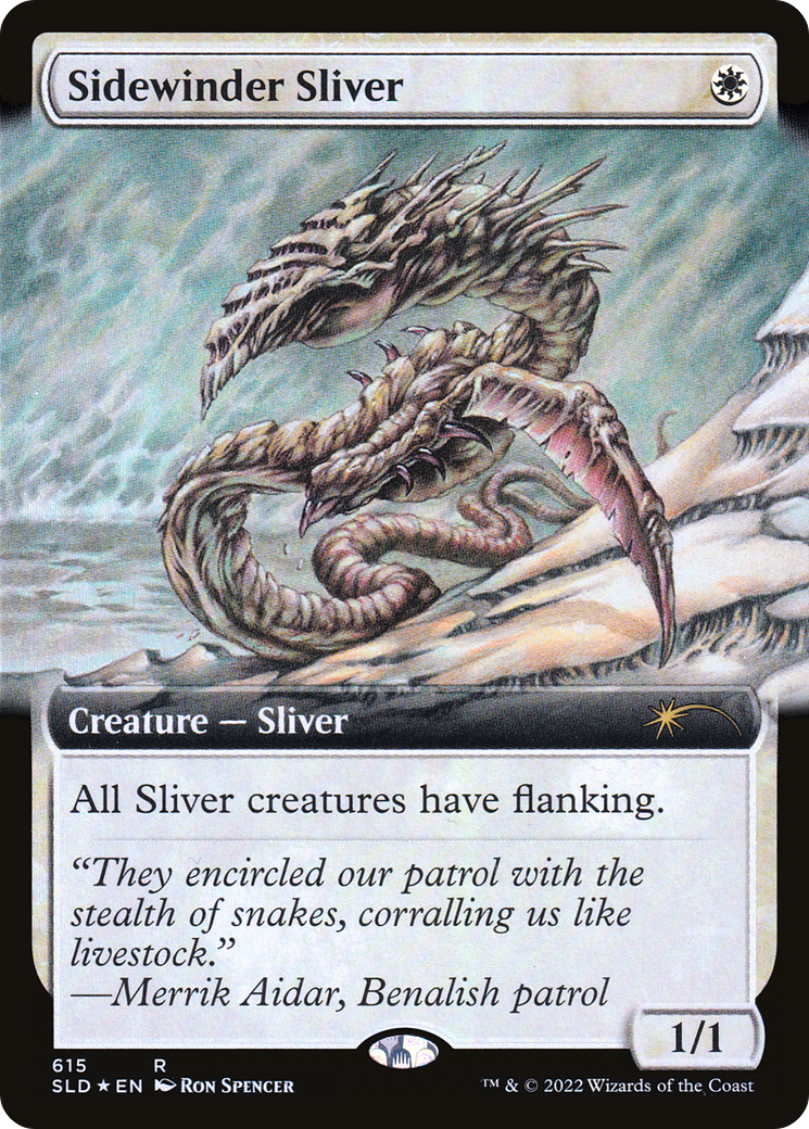 Sidewinder Sliver (Extended Art) (SLD-615)  Foil - Secret Lair Drop: (Extended Art)
