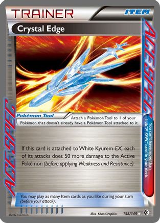 Crystal Edge 138  - Holofoil Boundaries Crossed - Rare Ace
