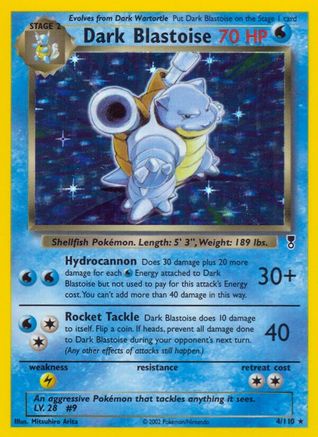 Dark Blastoise 004  - Holofoil Legendary Collection - Holo Rare