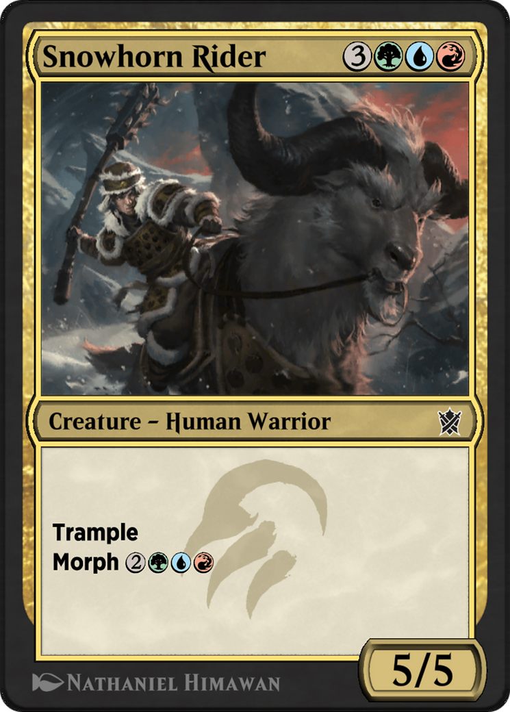 Snowhorn Rider (KTK-201Y)  - Khans of Tarkir
