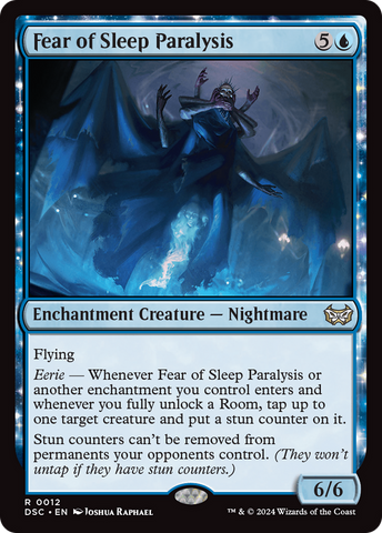 Fear of Sleep Paralysis (DSC-012)  - Duskmourn: House of Horror Commander: (enchantment)