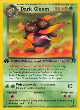 Dark Gloom 036/82  - Unlimited Team Rocket - Uncommon