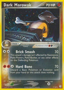 Dark Marowak 007  Team Rocket Returns - Holo Rare