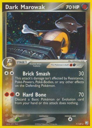 Dark Marowak 007  Team Rocket Returns - Holo Rare