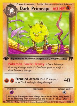 Dark Primeape 043/82  - Unlimited Team Rocket - Uncommon