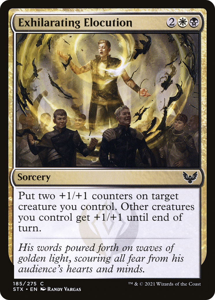 Exhilarating Elocution (STX-185)  Foil - Strixhaven: School of Mages