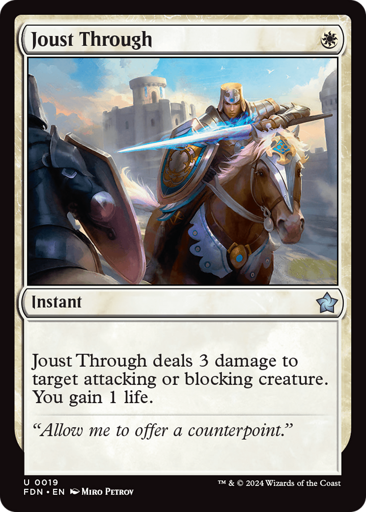 Joust Through (FDN-019)  - Foundations