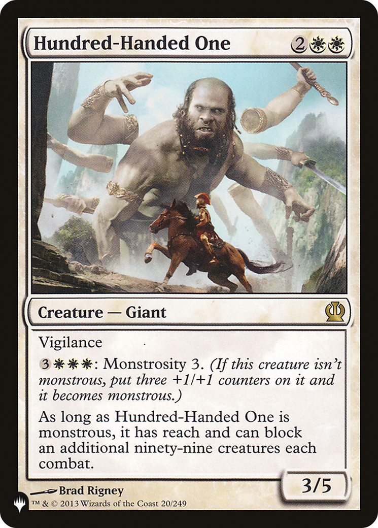 Hundred-Handed One (LIST-THS-20)  - The List