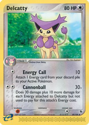 Delcatty 029/109  Ruby and Sapphire - Uncommon