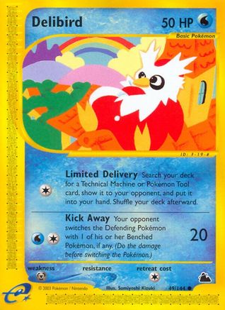 Delibird 049  - Reverse Holofoil Skyridge - Common