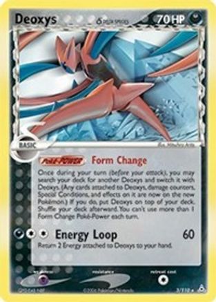 Deoxys (Delta Species - Attack Forme) 003  - Reverse Holofoil Holon Phantoms - Holo Rare