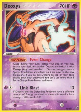 Deoxys (Normal Forme) 016  Deoxys - Rare