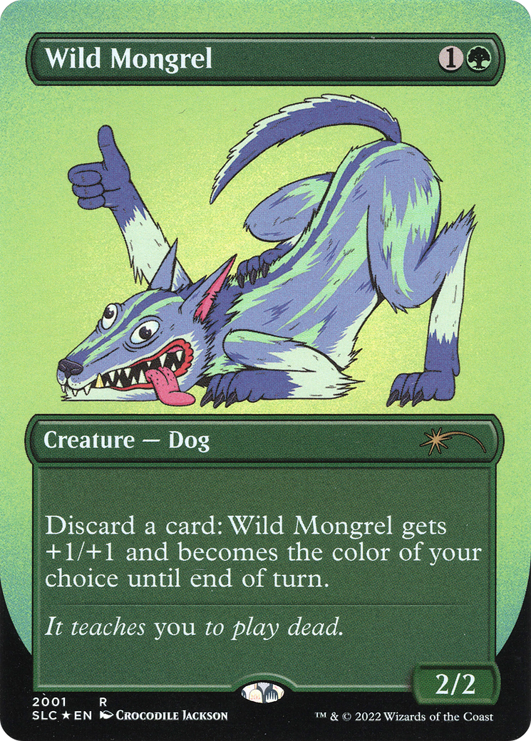 Wild Mongrel (SLC-2001) - Secret Lair Countdown Kit (Borderless) Foil