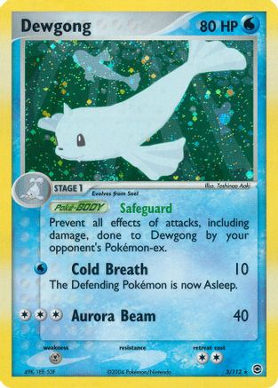 Dewgong 003  FireRed & LeafGreen - Holo Rare