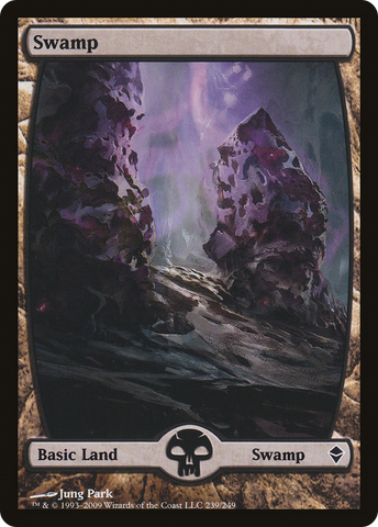 Swamp (239) - Full Art (ZEN-239) - Zendikar Foil
