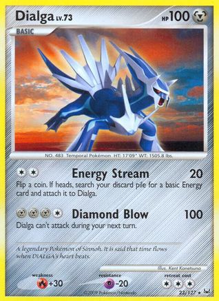 Dialga (23) 023  - Reverse Holofoil Platinum - Rare