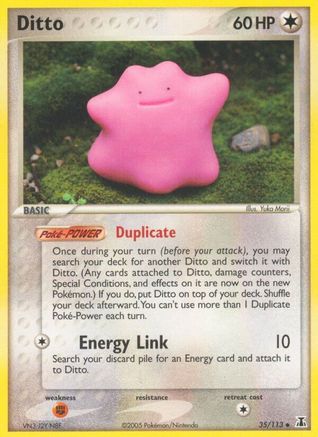 Ditto 035/113  - Reverse Holofoil Delta Species - Uncommon