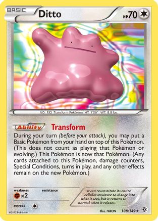 Ditto 108  - Holofoil Boundaries Crossed - Holo Rare