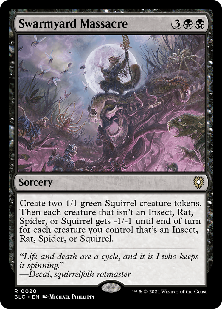 Swarmyard Massacre (BLC-020)  - Bloomburrow Commander