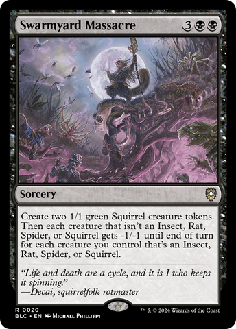 Swarmyard Massacre (BLC-020)  - Bloomburrow Commander